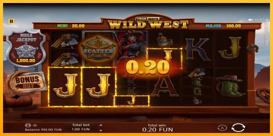 Wild West Trueways máquina de juego por dinero, imagen 3