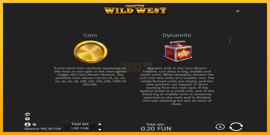 Wild West Trueways máquina de juego por dinero, imagen 5