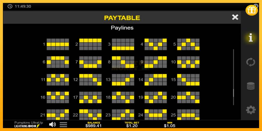 Pumpkins UltraUp máquina de juego por dinero, imagen 7