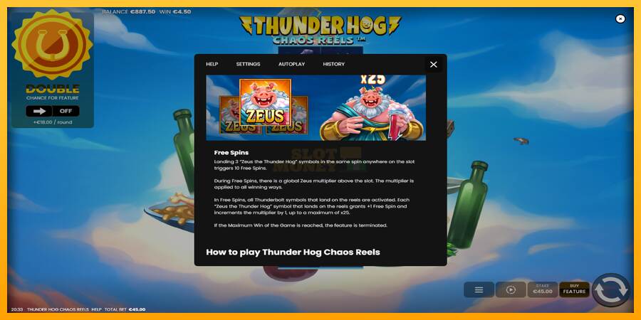 Thunder Hog Chaos Reels máquina de juego por dinero, imagen 7