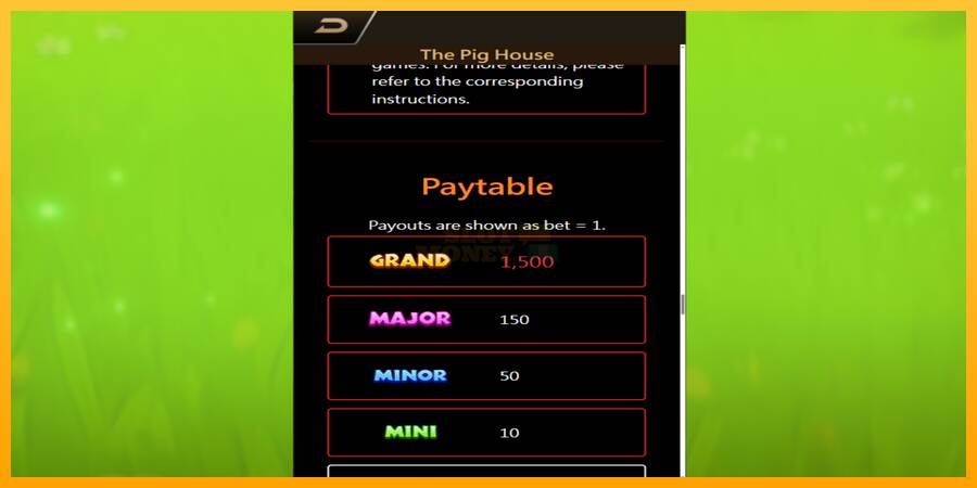 The Pig House máquina de juego por dinero, imagen 2