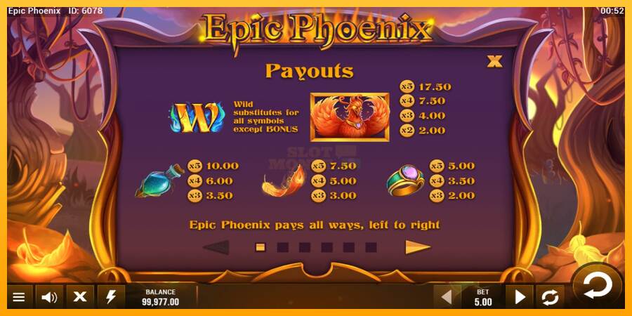 Epic Phoenix máquina de juego por dinero, imagen 4