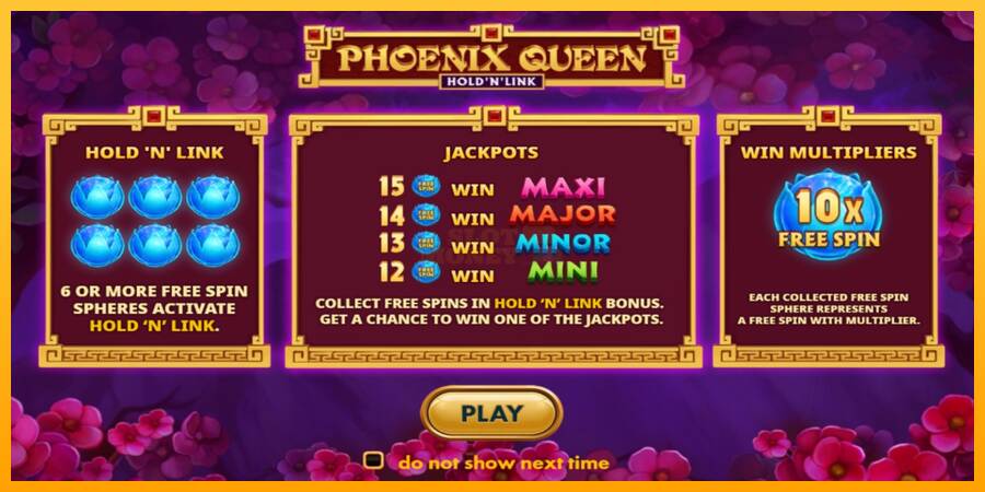 Phoenix Queen Hold N Link máquina de juego por dinero, imagen 1