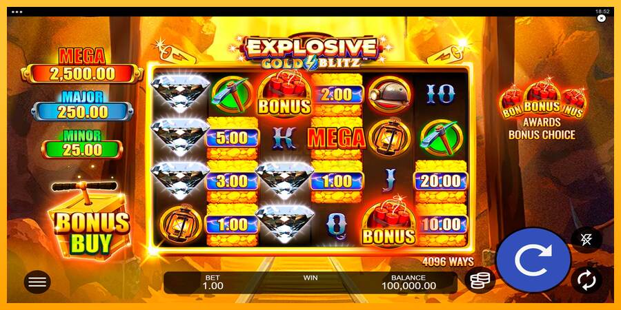 Explosive Gold Blitz máquina de juego por dinero, imagen 1