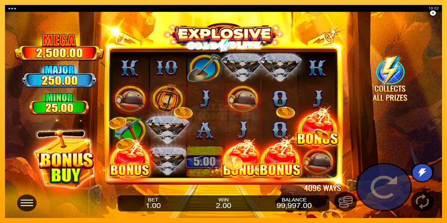 Explosive Gold Blitz máquina de juego por dinero, imagen 2