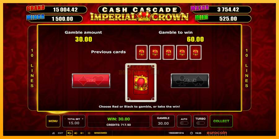 Cash Cascade Imperial Crown máquina de juego por dinero, imagen 4