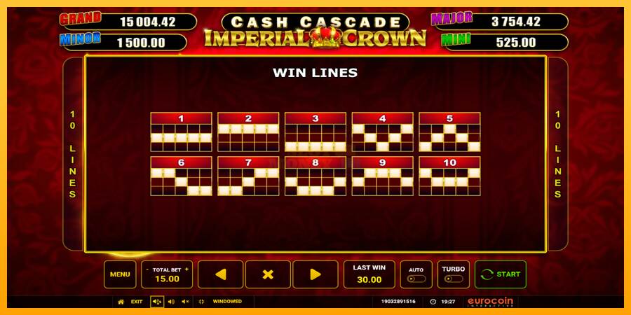 Cash Cascade Imperial Crown máquina de juego por dinero, imagen 6