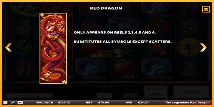 The Legendary Red Dragon máquina de juego por dinero, imagen 5