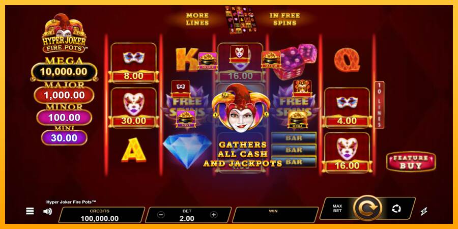 Hyper Joker Fire Pots máquina de juego por dinero, imagen 1