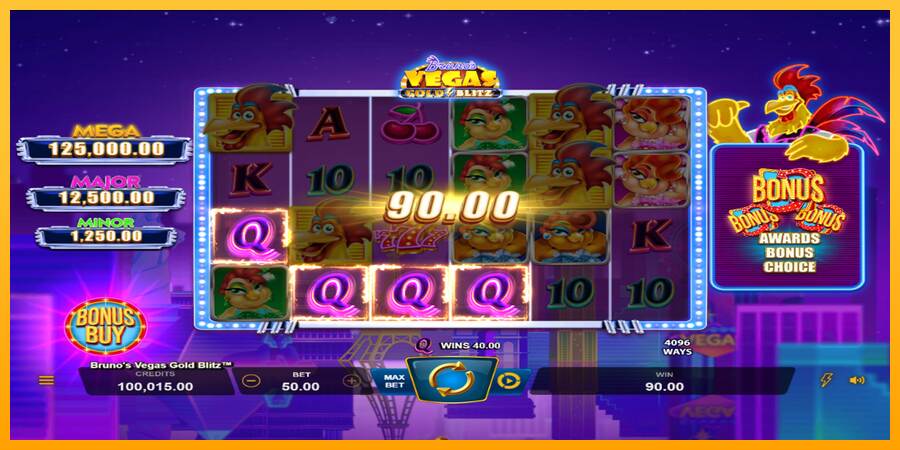 Brunos Vegas Gold Blitz máquina de juego por dinero, imagen 2