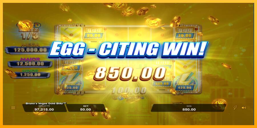 Brunos Vegas Gold Blitz máquina de juego por dinero, imagen 3