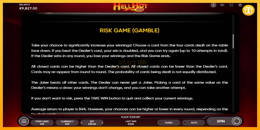 Hell Hot 100 máquina de juego por dinero, imagen 5