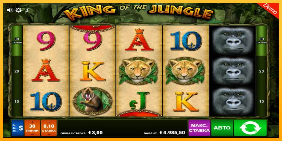 King of the Jungle máquina de juego por dinero, imagen 3