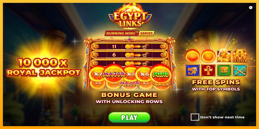 Egypt Links: Running Wins máquina de juego por dinero, imagen 1