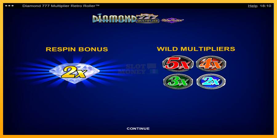 Diamond 777 Multiplier Retro Roller máquina de juego por dinero, imagen 1