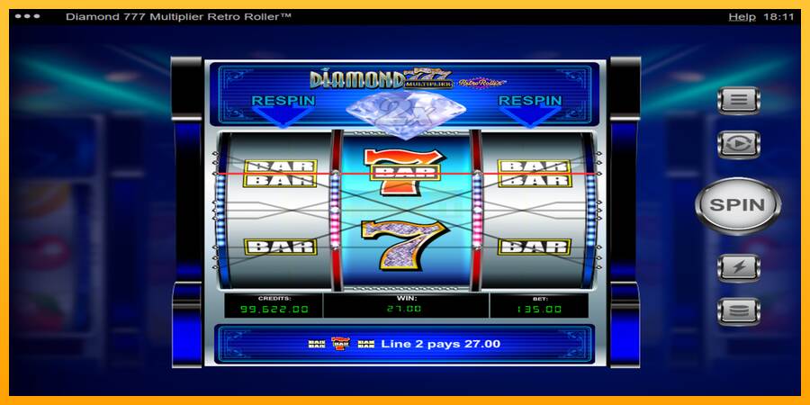 Diamond 777 Multiplier Retro Roller máquina de juego por dinero, imagen 3