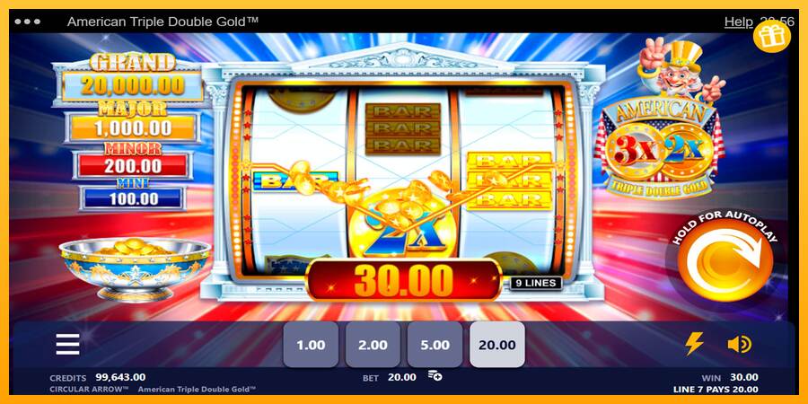 American Triple Double Gold máquina de juego por dinero, imagen 5