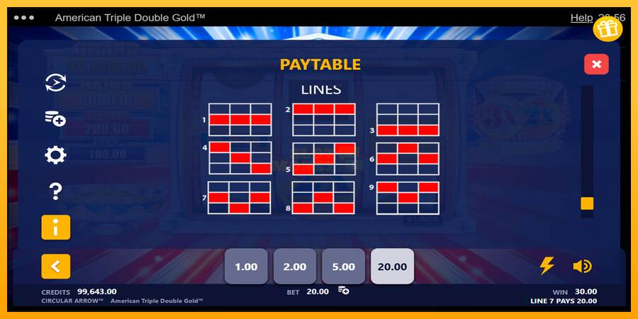 American Triple Double Gold máquina de juego por dinero, imagen 7