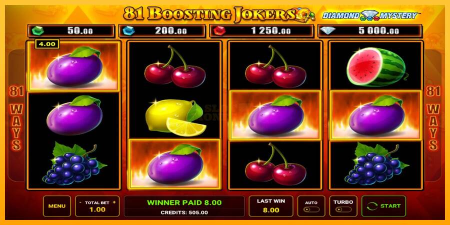 Diamond Mystery - 81 Boosting Jokers máquina de juego por dinero, imagen 2