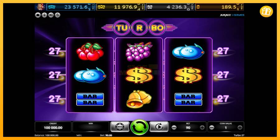 Turbo 27 máquina de juego por dinero, imagen 1