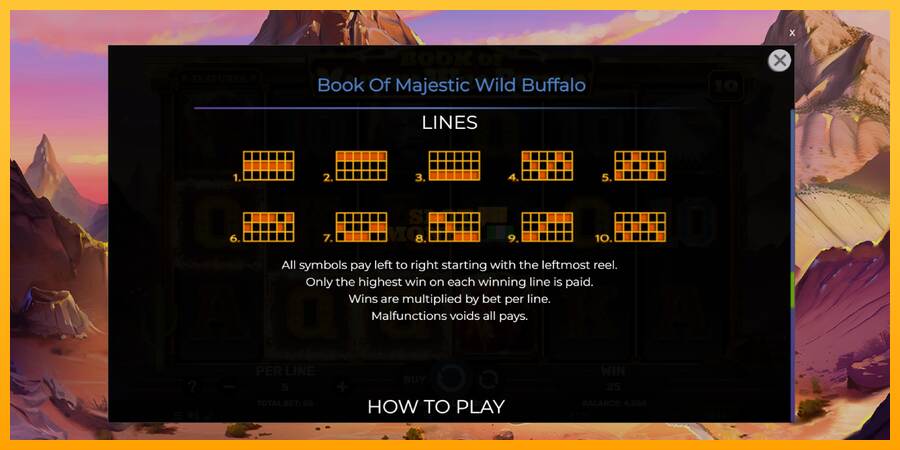 Book of Majestic Wild Buffalo máquina de juego por dinero, imagen 7