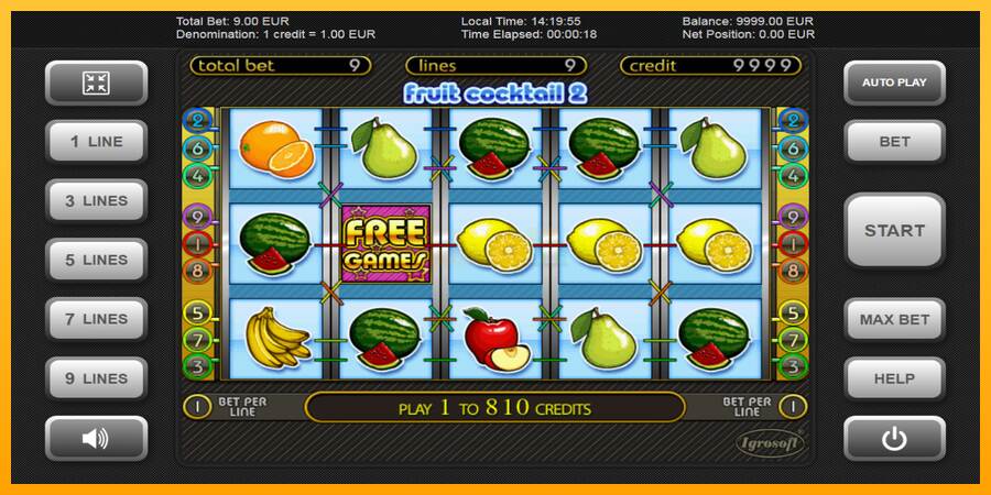 Fruit Cocktail 2 máquina de juego por dinero, imagen 1