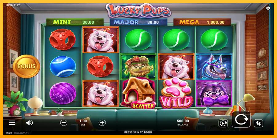 Lucky Pups máquina de juego por dinero, imagen 2