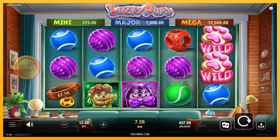 Lucky Pups máquina de juego por dinero, imagen 3