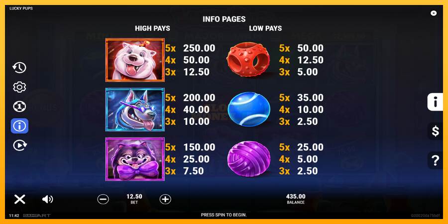 Lucky Pups máquina de juego por dinero, imagen 6