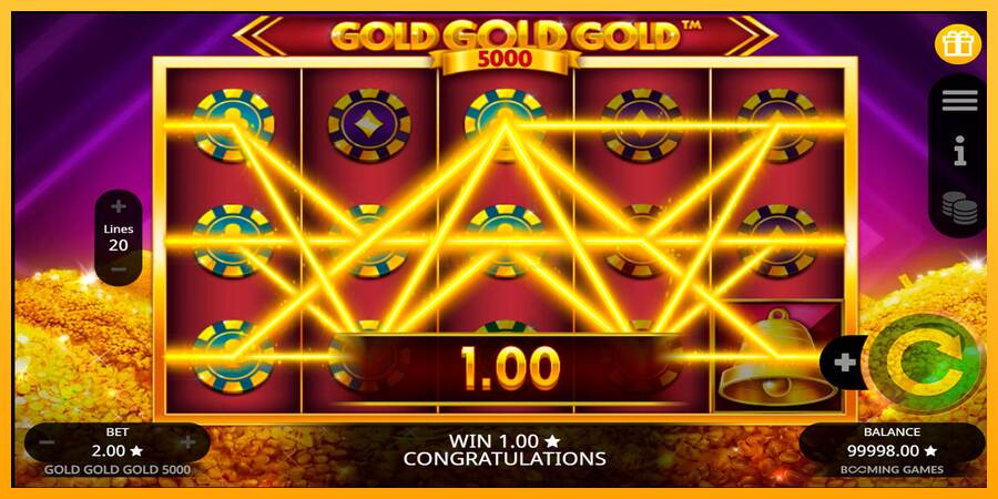 Gold Gold Gold 5000 máquina de juego por dinero, imagen 2