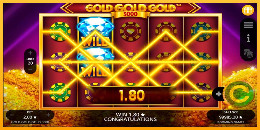 Gold Gold Gold 5000 máquina de juego por dinero, imagen 4