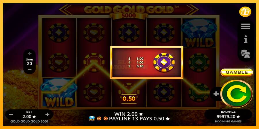 Gold Gold Gold 5000 máquina de juego por dinero, imagen 6