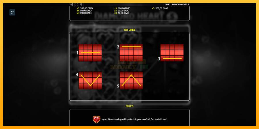 Diamond Heart 5 máquina de juego por dinero, imagen 7