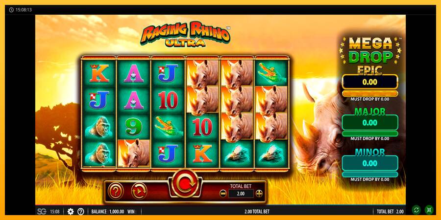 Raging Rhino Ultra máquina de juego por dinero, imagen 1