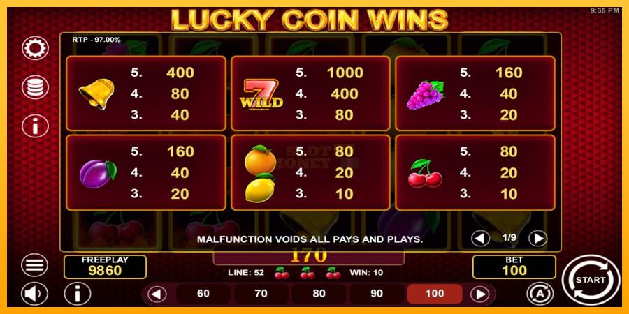 Lucky Coin Wins máquina de juego por dinero, imagen 4