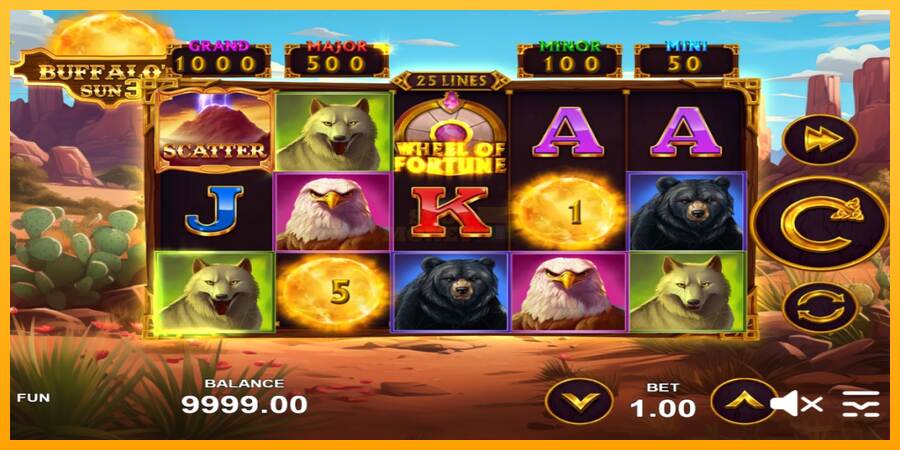 Buffalos Sun 3 máquina de juego por dinero, imagen 2