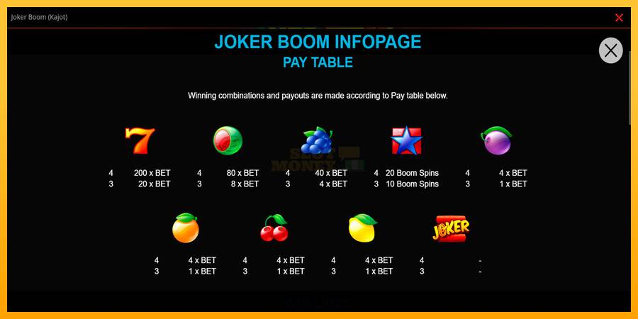 Joker Boom máquina de juego por dinero, imagen 2