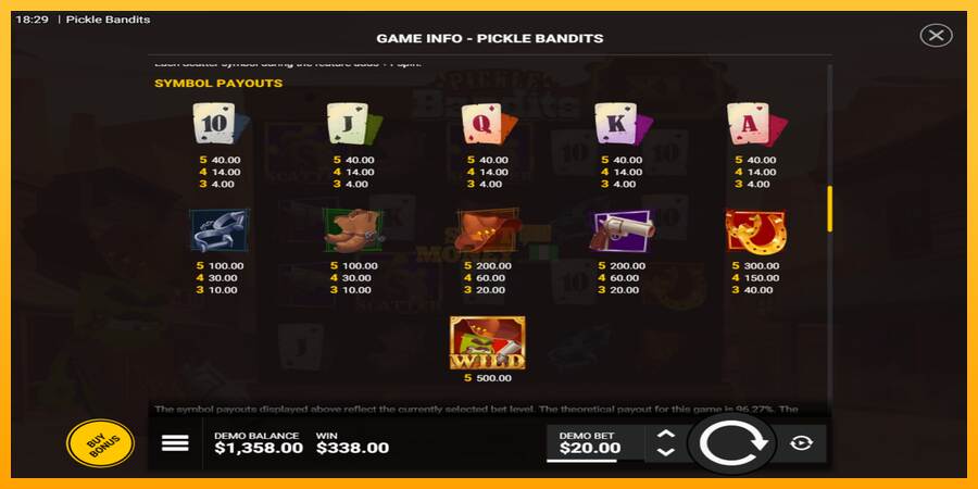 Pickle Bandits máquina de juego por dinero, imagen 6