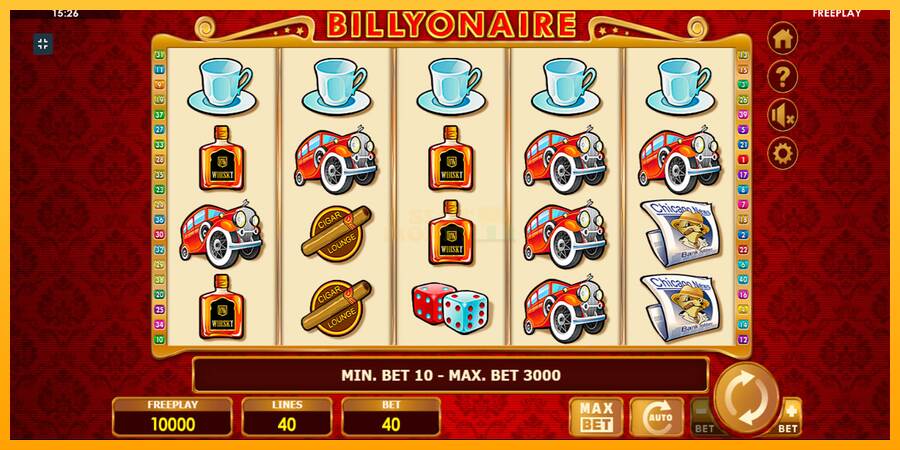 Billyonaire máquina de juego por dinero, imagen 3