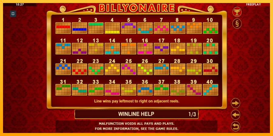 Billyonaire máquina de juego por dinero, imagen 5