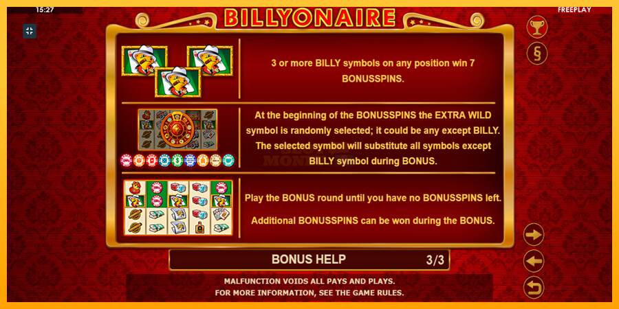 Billyonaire máquina de juego por dinero, imagen 7