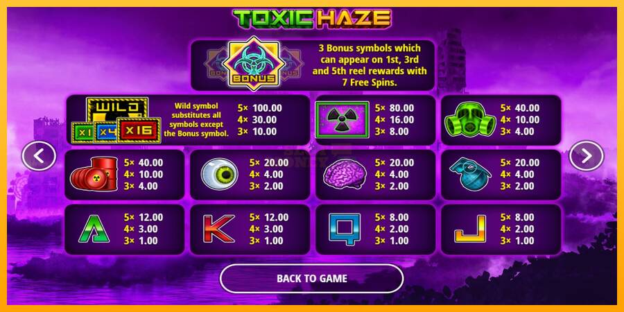 Toxic Haze máquina de juego por dinero, imagen 5