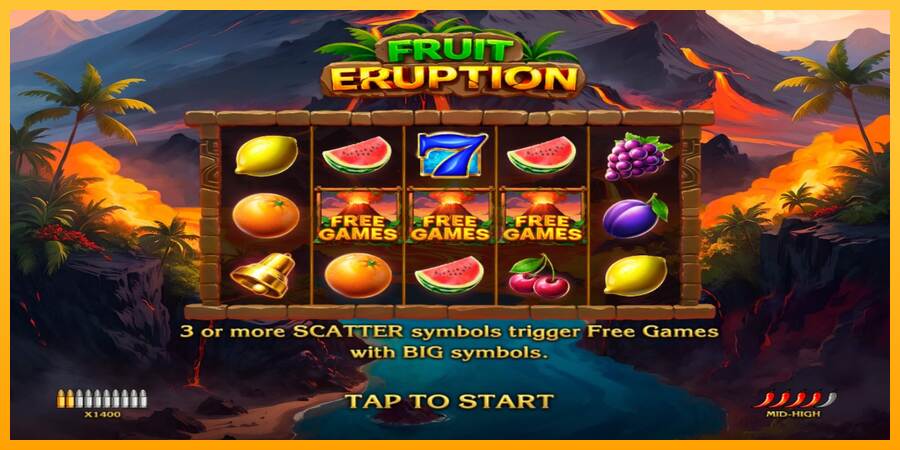 Fruit Eruption máquina de juego por dinero, imagen 1