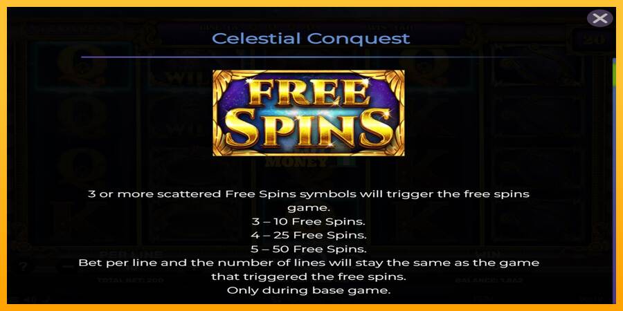 Celestial Conquest máquina de juego por dinero, imagen 4