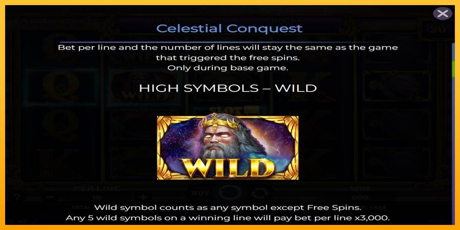 Celestial Conquest máquina de juego por dinero, imagen 5