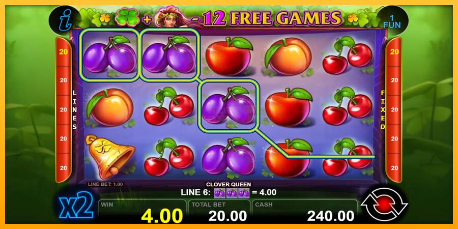 Clover Queen máquina de juego por dinero, imagen 2