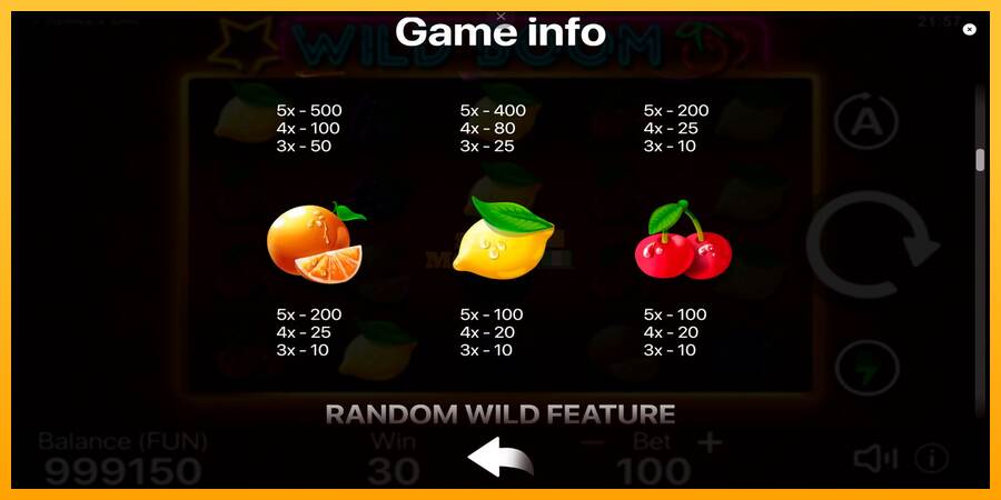 Wild Boom máquina de juego por dinero, imagen 6