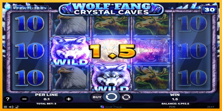 Wolf Fang - Crystal Caves máquina de juego por dinero, imagen 3