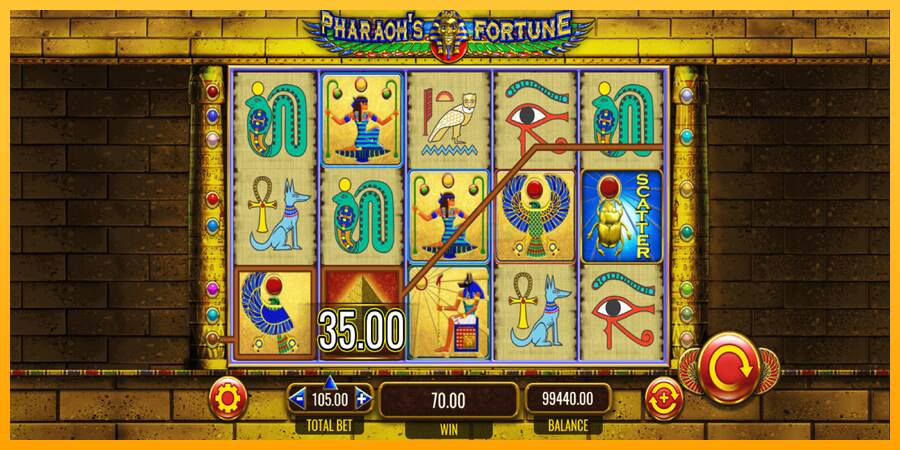 Pharaohs Fortune máquina de juego por dinero, imagen 3