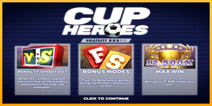 Cup Heroes máquina de juego por dinero, imagen 1